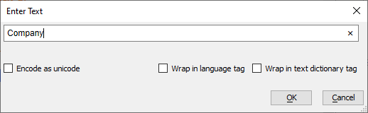 Change the CompanyName label to "Company".